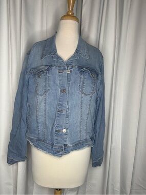 Nine West Light Blue Denim Jean Jacket